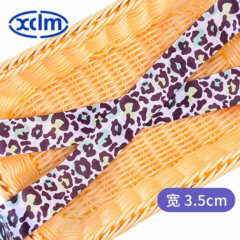 3.5cm polyester heat transfer woven tape, double-sided printed woven tape, digital printed gift tape with logo available in stock Application Scenario