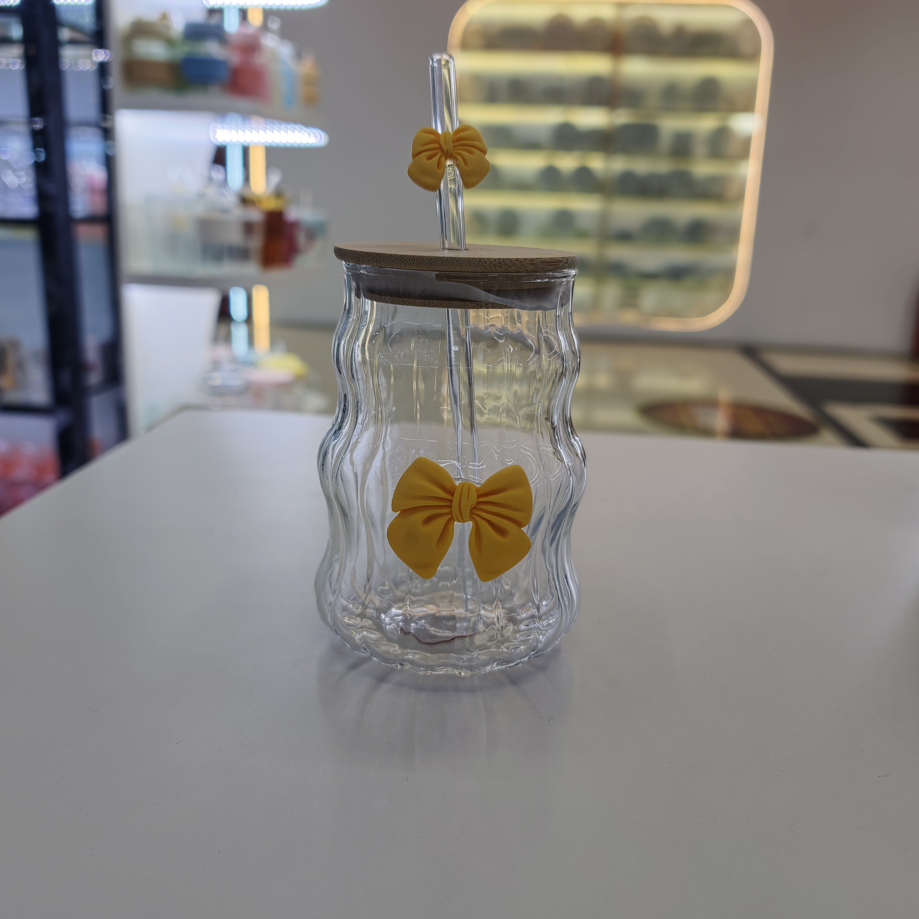 水晶杯/茶具套装/奈斯玻璃水杯/茶杯水杯/水杯隔热带白底实物图