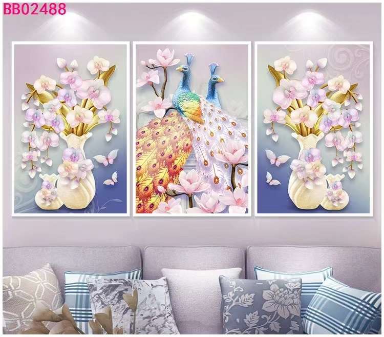 现代家居装饰画穆斯林壁画挂画木边壁饰画艺术挂画墙面装饰品4050无框画产品图