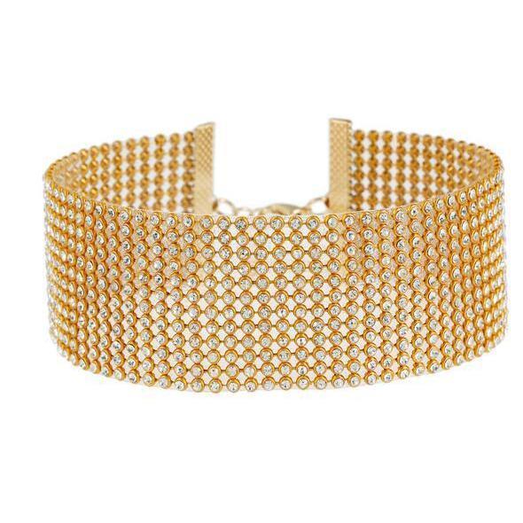 Best-selling luxury diamond-encrusted necklace, collarbone chain, popular European and American fashion accessories, neck chain and collar cho ker detail image 8
