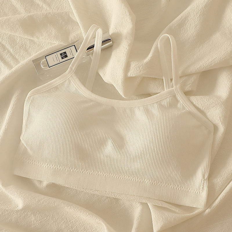 teenage girl puberty underwear female student junior high school student vest without steel ring high school student wrapped chest anti-sag bra thin Application Scenario