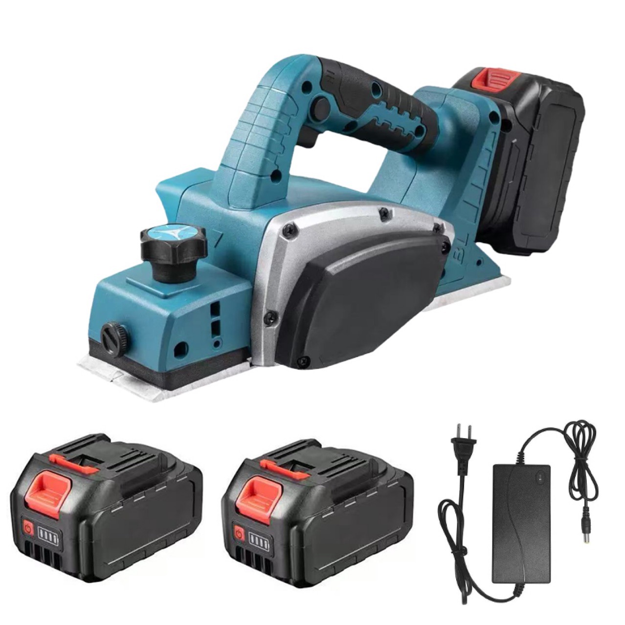 跨境外贸锂电无刷电刨电刨家用小型多功能手提刨木工刨台刨电动刨