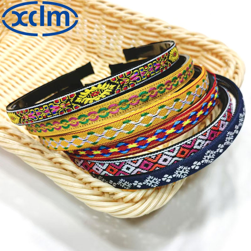 Retro hair clips, wide-brimmed hair bands, embroidered ethnic floral hair clips, facial wash headbands, new hair accessories, high head accessories, exquisite details Picture