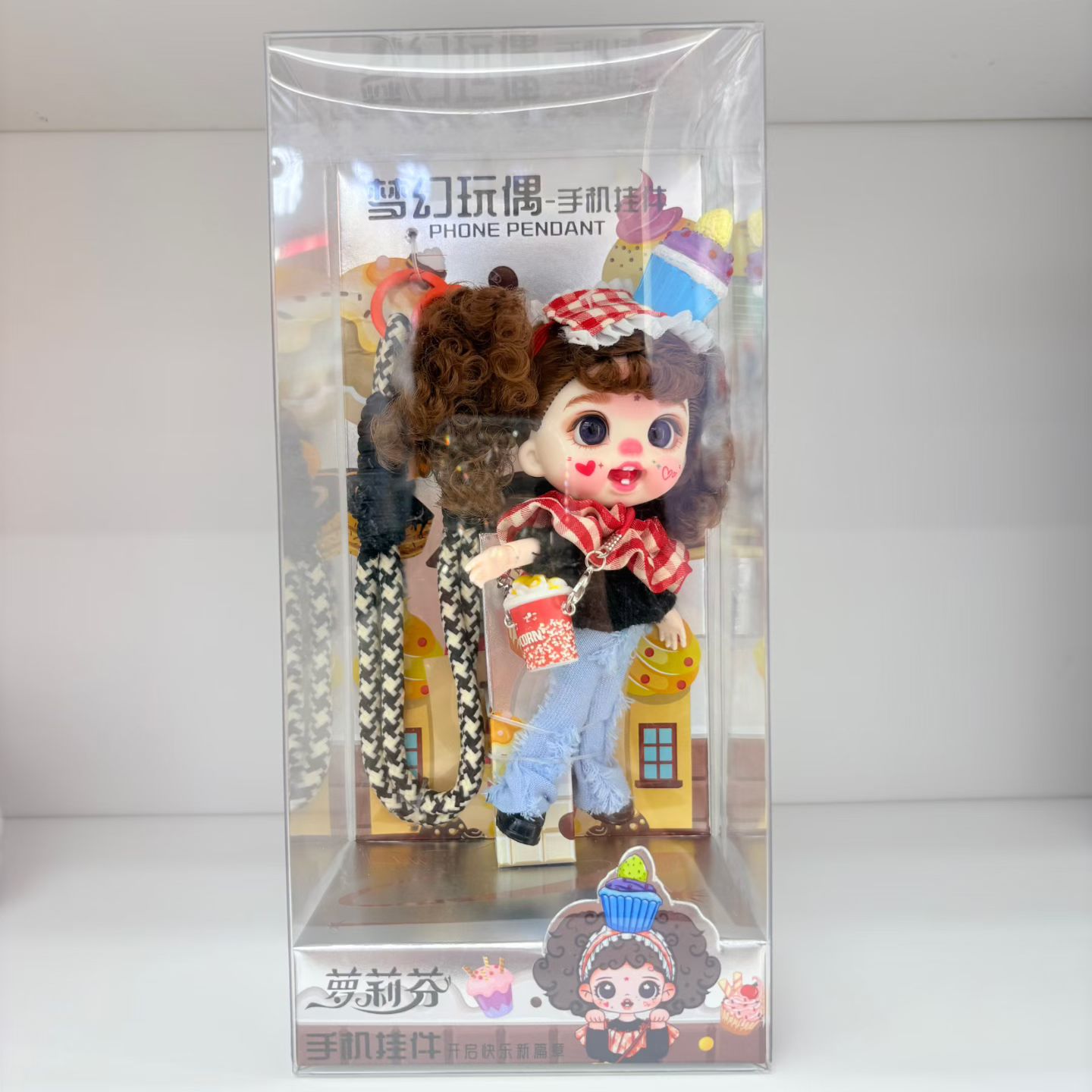 热卖款萝莉芬手机挂链娃娃公仔摆件手脚可动高级时尚潮流可爱详情图6