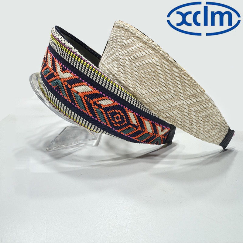 Retro hair clips, wide-brimmed hair bands, embroidered ethnic floral hair clips, face-washing headbands, new hair accessories, high head accessories Specification image