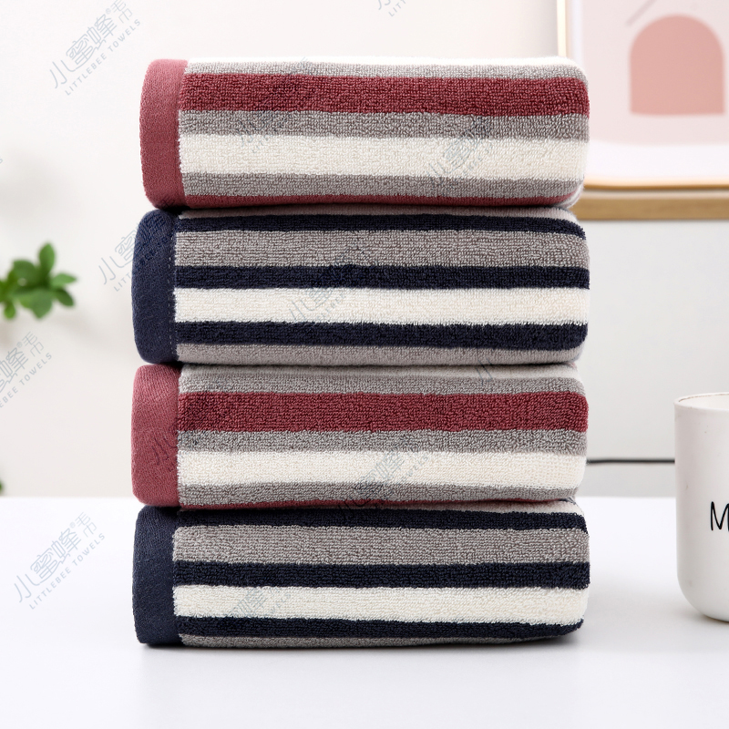 New all-cotton towel, combed cotton towel, soft and absorbent gift towel, Little Bee towel 615 Item Picture