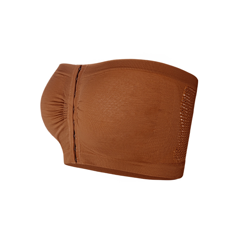 cross-border european and american strapless bra and undershirt chest plate chest buckle beauty back chest cover tube top thin breathable chest wrap underwear women full figure