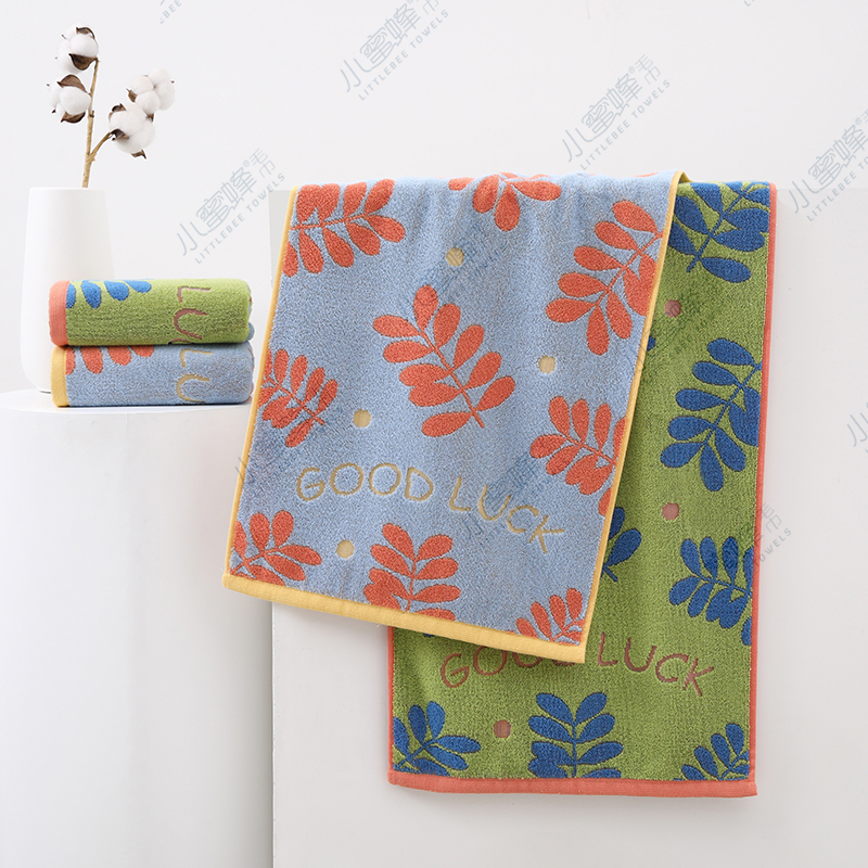 New all-cotton towel, combed cotton towel, soft and absorbent gift towel, Little Bee towel, item number 911