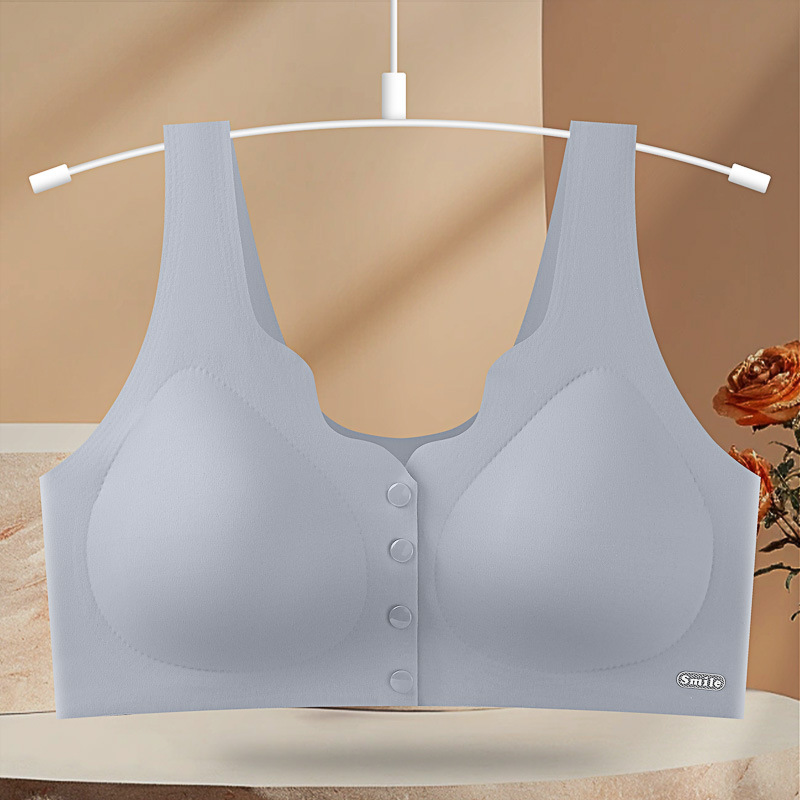 new seamless underwear for women breast holding push up anti-sag wireless push up breathable front buckle bra plus size Application Scenario