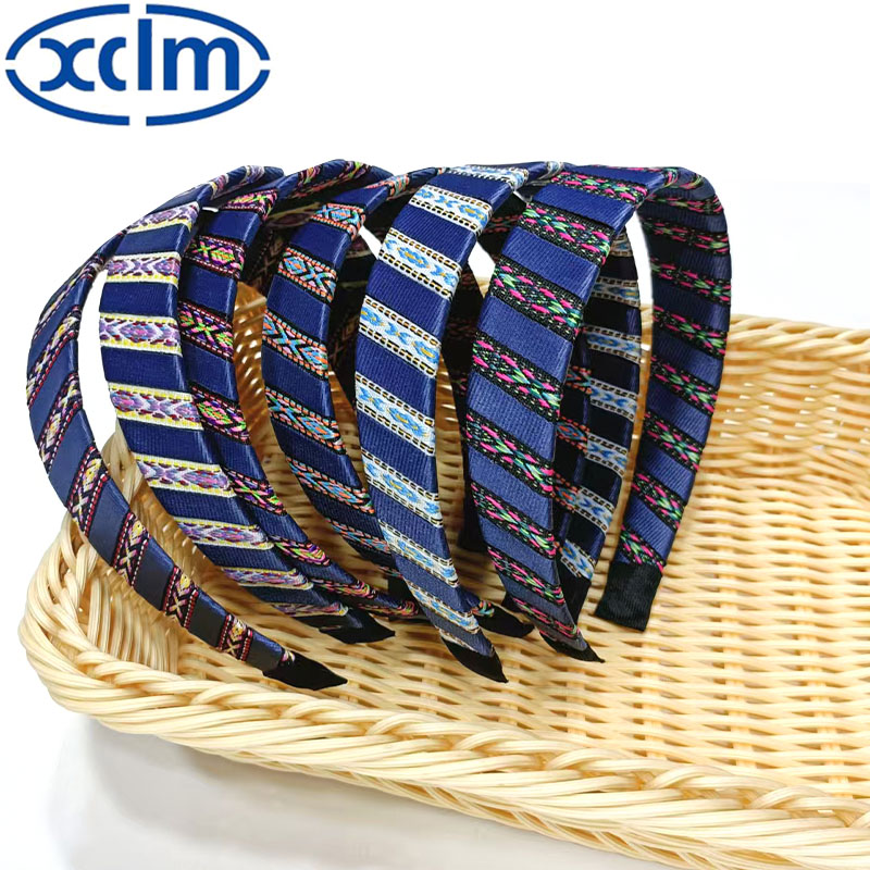 Retro hair clips, wide-brimmed hair bands, embroidered ethnic hair clips, face-washing headbands, new hair accessories, high head accessories, exquisite