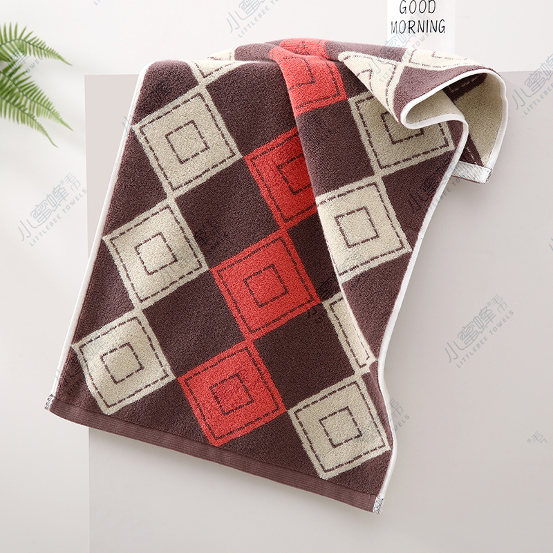 New all-cotton towel, combed cotton towel, soft and absorbent gift towel, Little Bee towel 613 Specification image