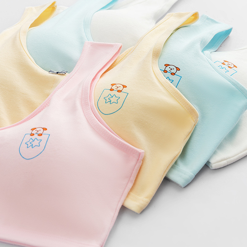 factory direct sales cotton development girl bra girls' underwear female students junior high school girl tube top 10-18 details Picture