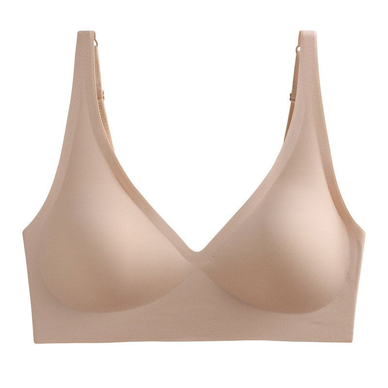 foreign trade large size seamless underwear women's small chest push-up thin non-wire accessory breast push up anti-sagging soft support bra Specification drawing