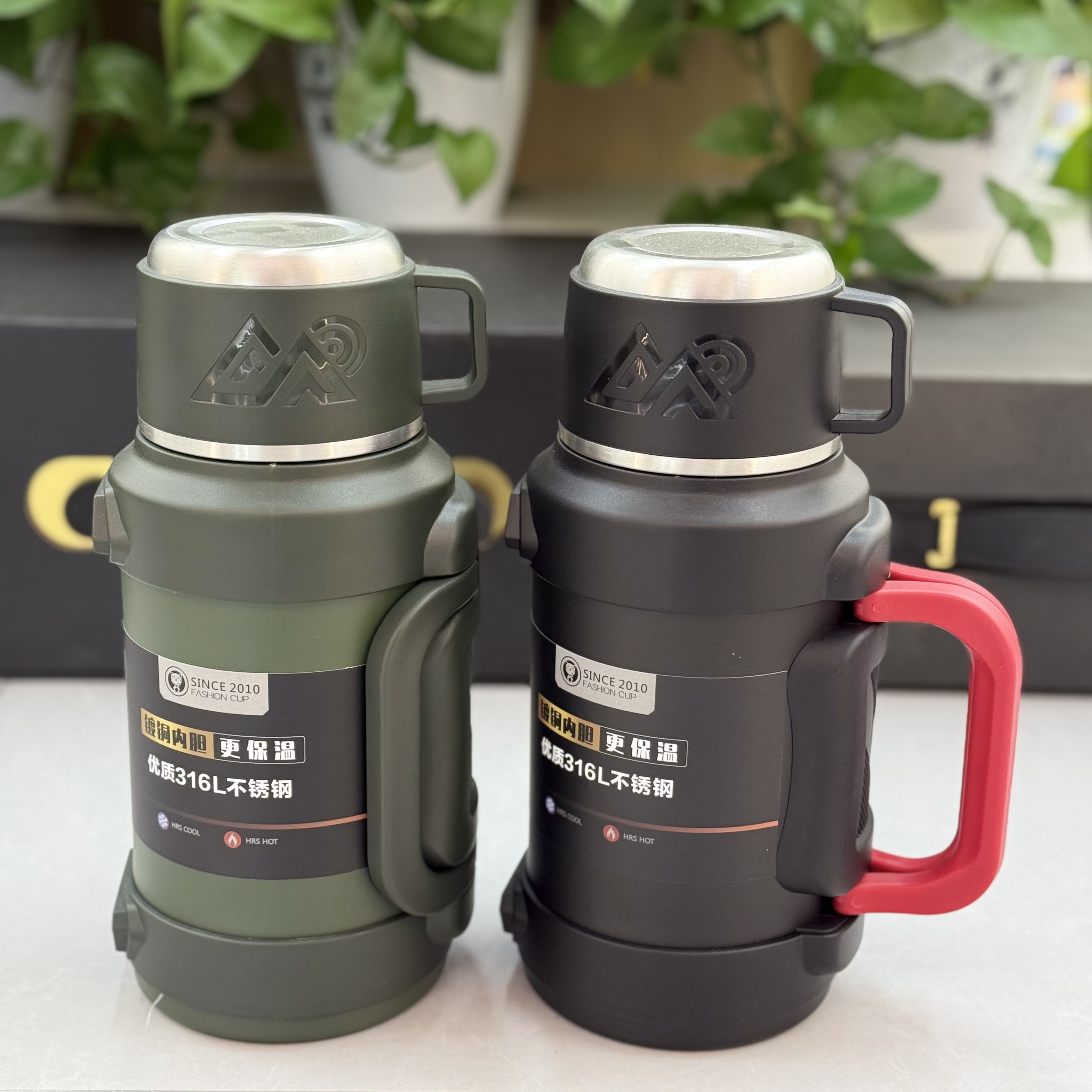 New 316 stainless steel large-capacity outdoor insulated kettle, travel kettle and insulated cup for autumn and winter 2025 details Picture
