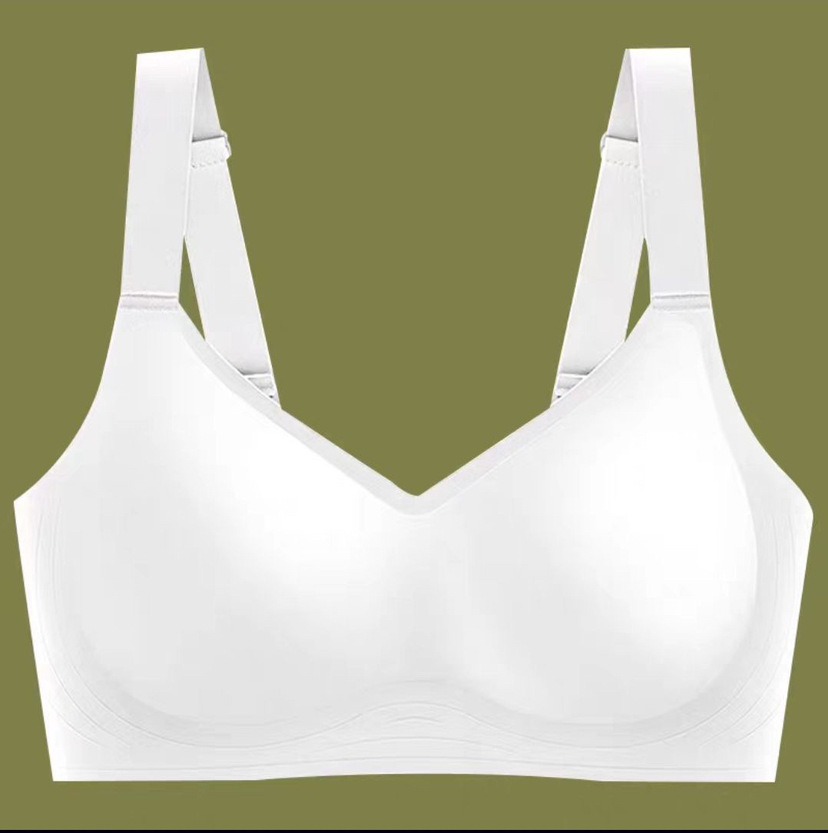 jelly stick seamless underwear women's small chest push up wireless sports yoga vest soft support bra summer thin full figure
