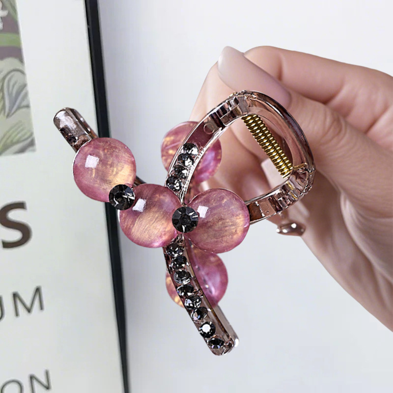 korean updo star grip does not hurt hair volume more pearl rhinestone barrettes simple  style hair accessories for women details Picture