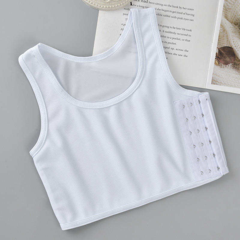 corset women's breasts contracting bra seamless breast shaping vest students thin chest shrink chest sports tube top les four seasons Item Picture