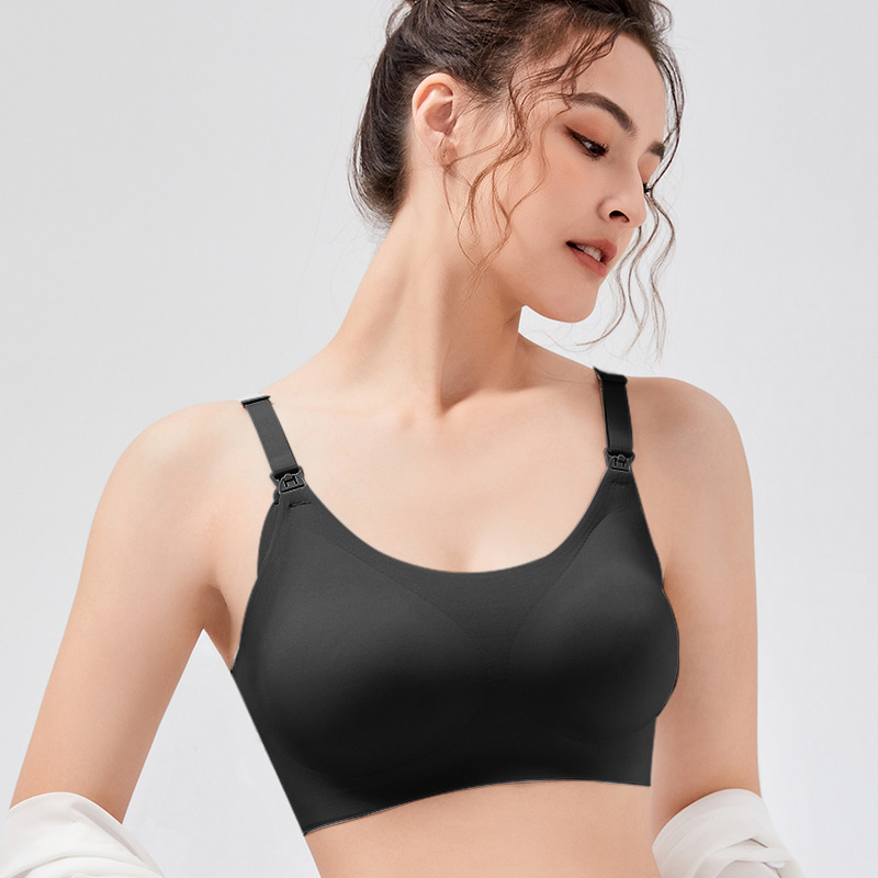 7a antibacterial fairy shield seamless nursing bra vest dispensing maternity underwear convenient buckle nursing bra full figure