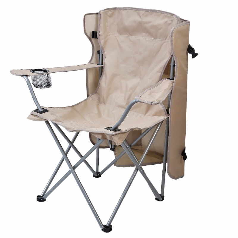 户外带顶棚扶手椅单人沙滩椅便携式野营牛津布折叠椅野钓椅钓鱼椅外贸热销户外折叠椅详情图4