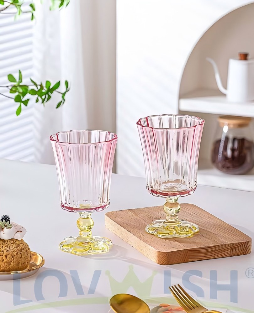 玻璃杯/竹节杯/杯子/玻璃杯杯子/茶具杯子细节图