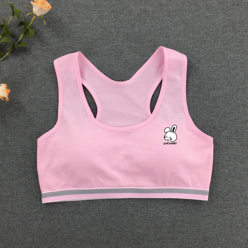 rabbit summer girls' puberty vest underwear children's chest wrap junior high school and elementary school students girls' bra small half clothes Item Picture