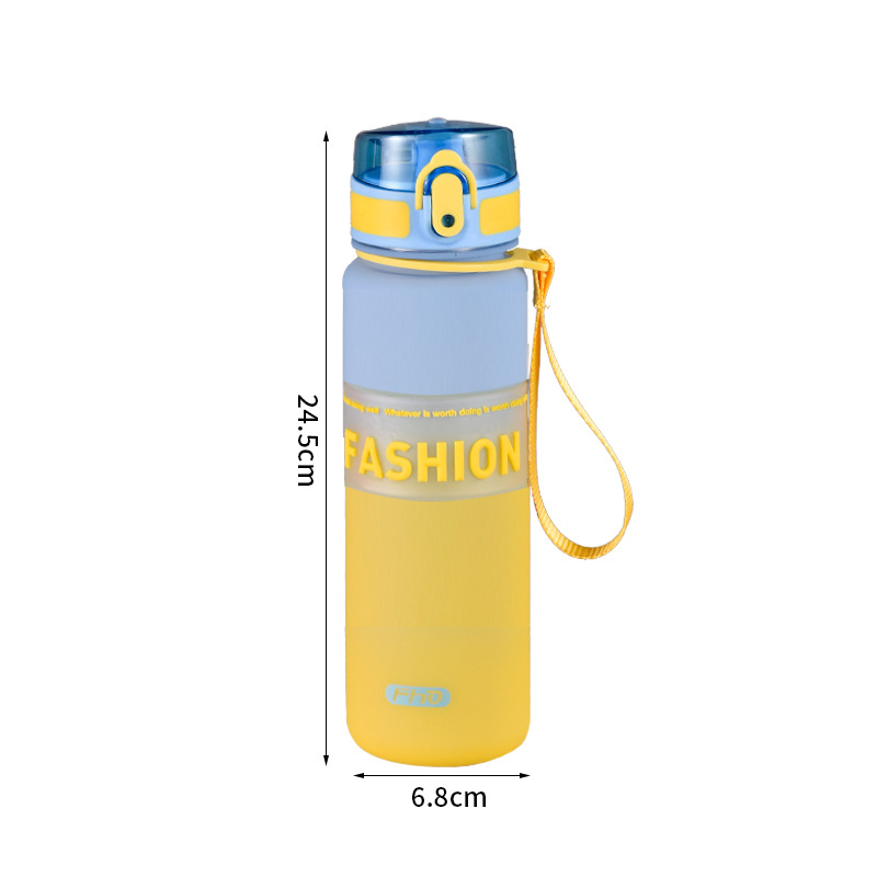 wholesale summer portable sports bottle good-looking tumbler large capacity boys and girls gradient color frosted kettle full figure