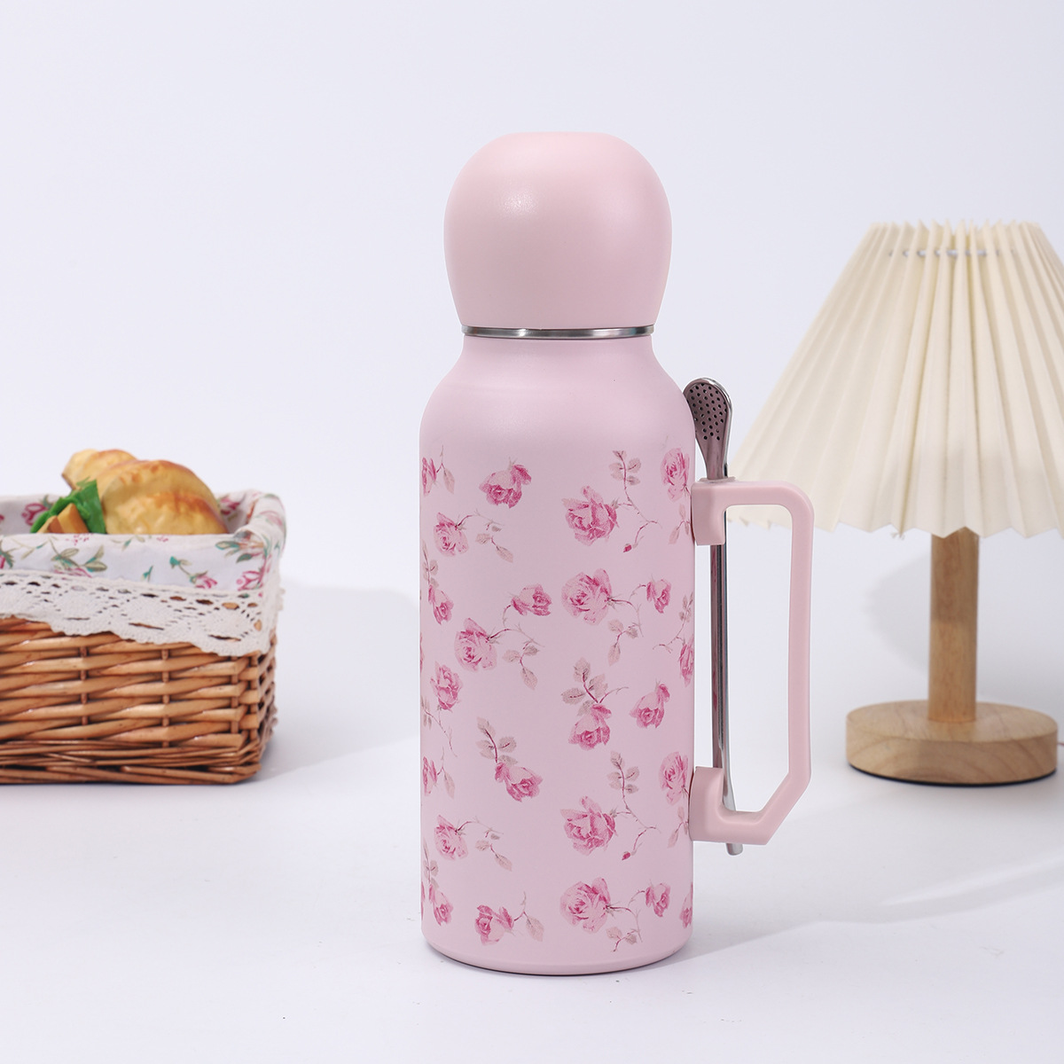 cross-border 304 stainless steel football cup large capacity outdoor portable sports kettle with straw spoon thermos cup Application Scenario