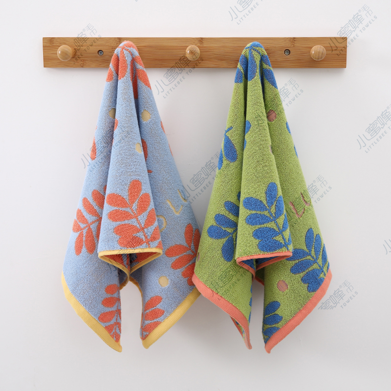 New all-cotton towel, combed cotton towel, soft and absorbent gift towel, Little Bee towel, item number 911 details Picture