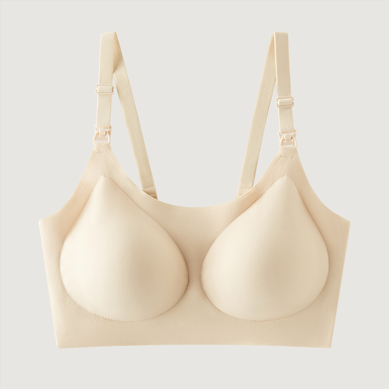 pregnant women's underwear pregnant women's thin nursing underwear semi-fixed traceless ventilation plus size sleep nursing bra Specification drawing