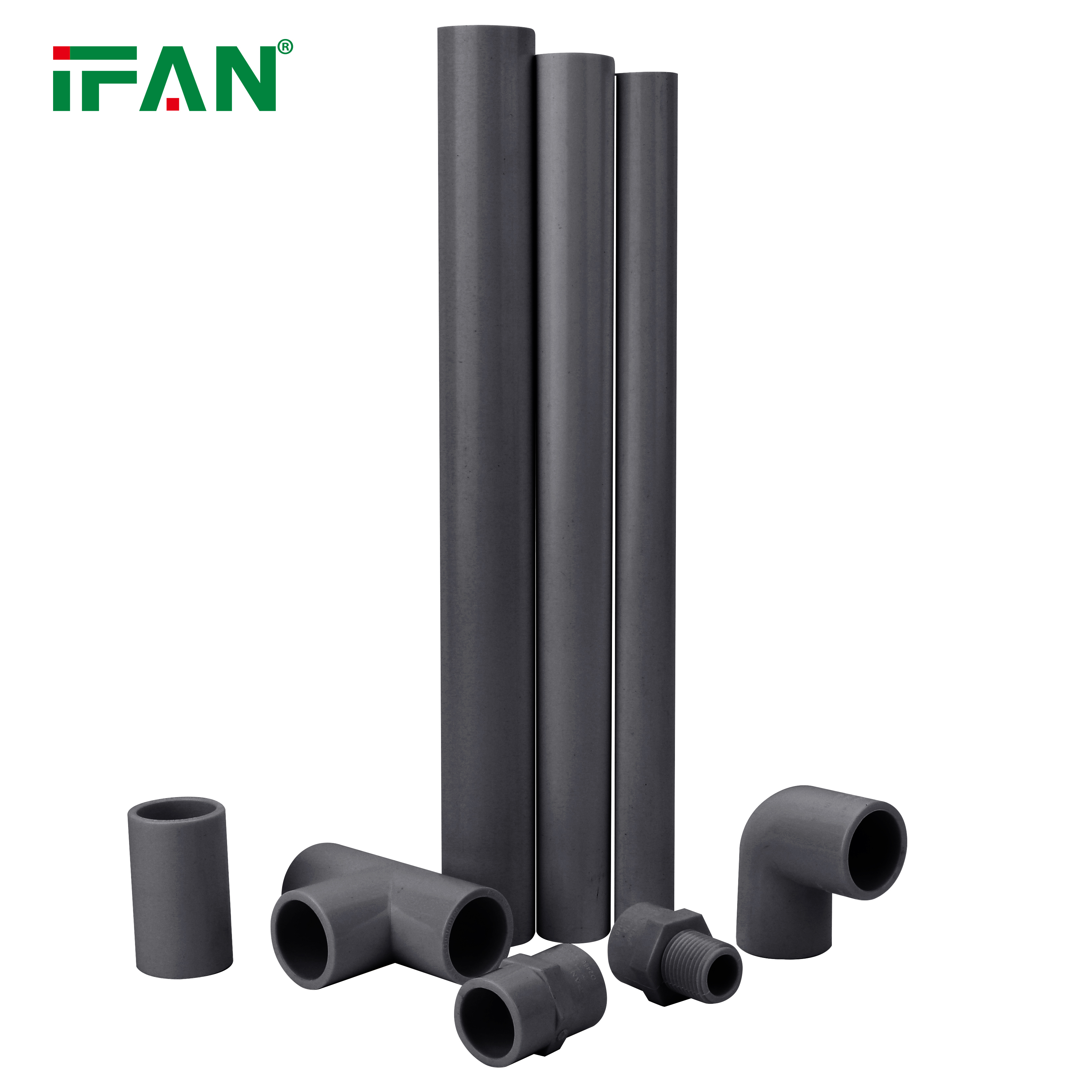 IFAN GB PN10 PVC Plumbing Elbow Tee UPVC PVC-U Pipe Fittings Item Picture