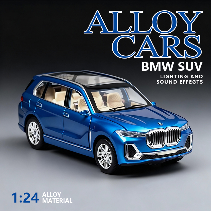 1:24 Six-door BMW X7 SUV Model Simulation alloy Toy Car Children's Collection Edition Item Picture