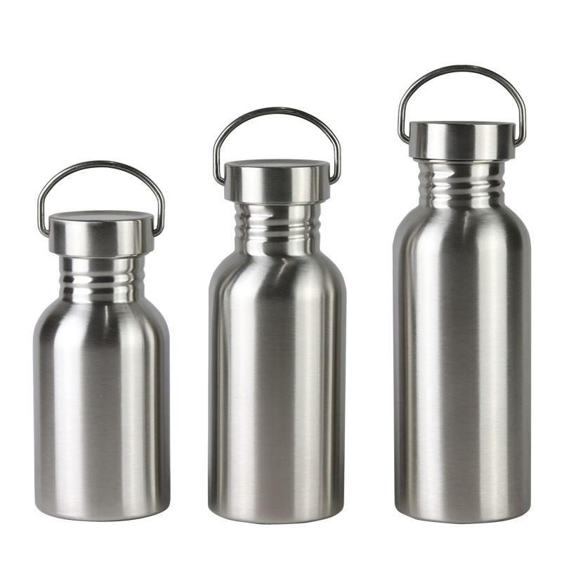 spot portable hot sale wholesale cross-border american large mouth sports kettle single layer stainless steel outdoor drinking glass cycling kettle details Picture