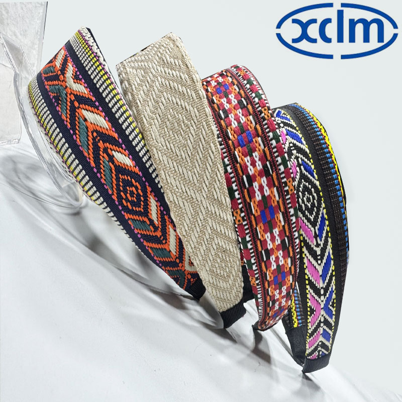 Retro hair clips, wide-brimmed hair bands, embroidered ethnic floral hair clips, face-washing headbands, new hair accessories, high head accessories