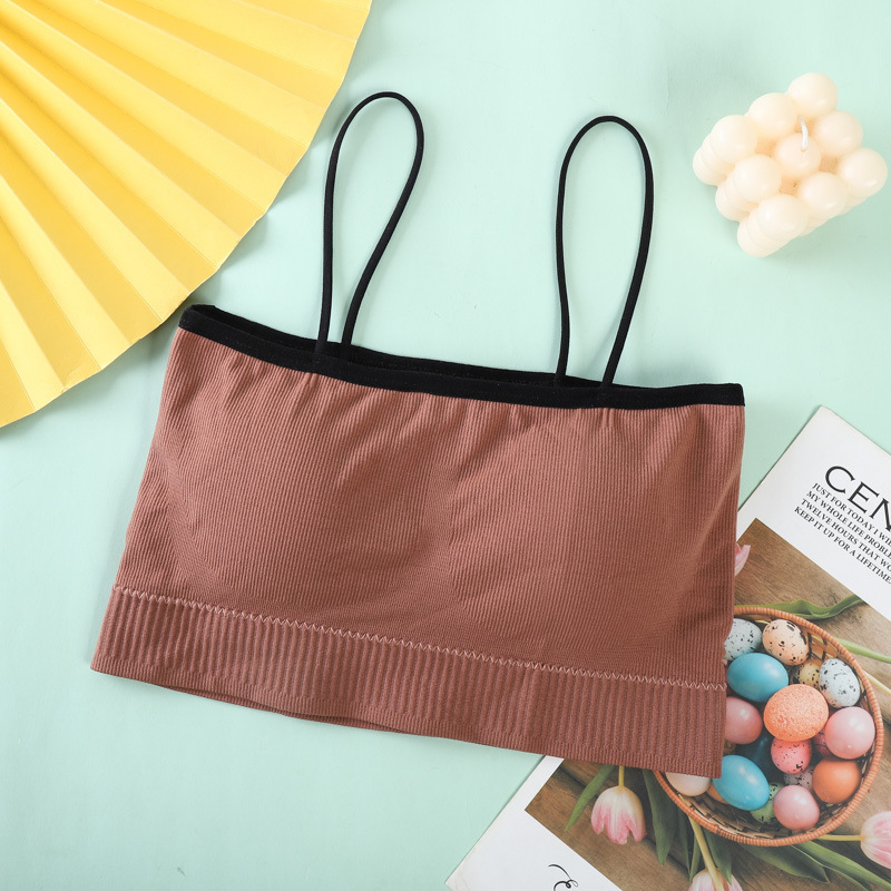 seamless new thin girl sling chest wrap beautiful back girl wireless vest bra underwear Application Scenario