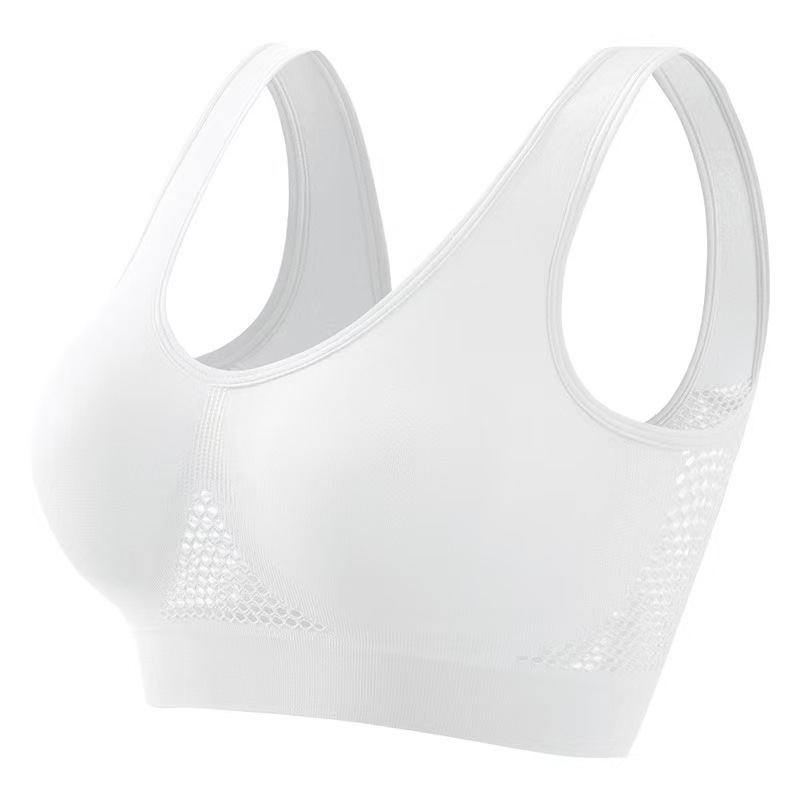 sportbra foreign trade mesh hollow breathable hole sports bra cross-border large size yoga running exercise underwear women Application Scenario