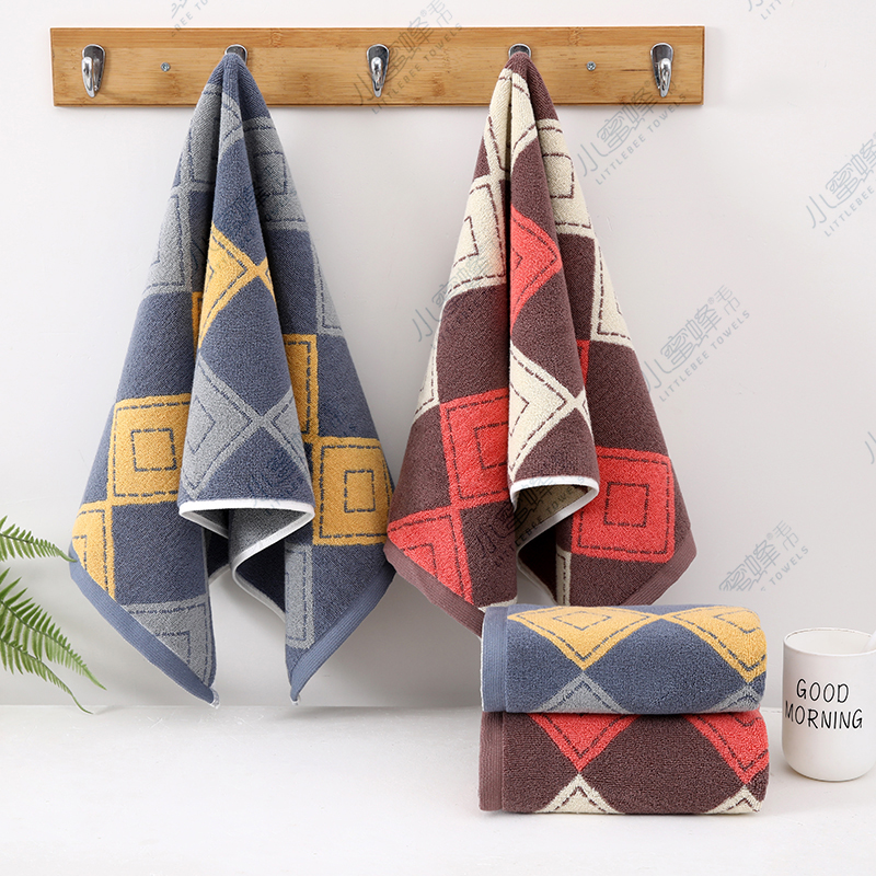 New all-cotton towel, combed cotton towel, soft and absorbent gift towel, Little Bee towel 613 Application Scenario