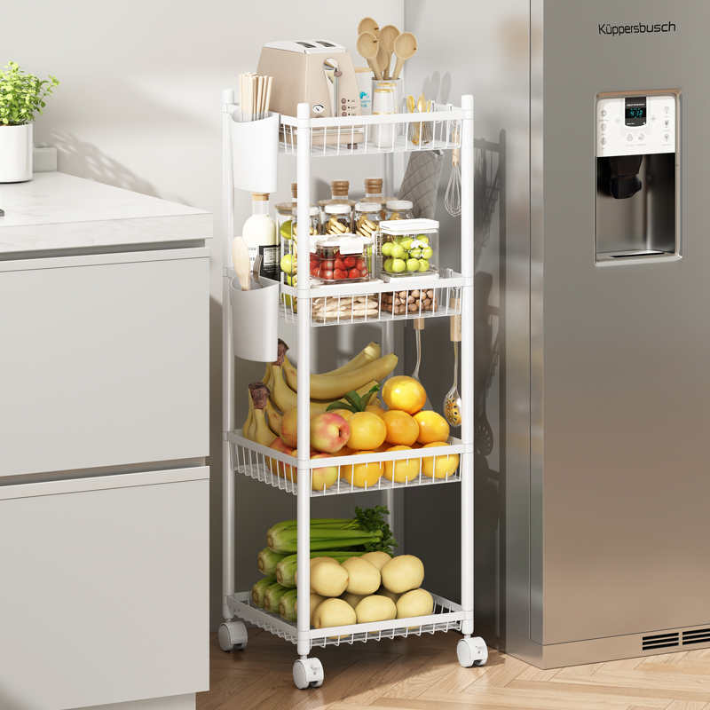 3032四层方形置物架宿舍浴室厨房货架收纳架