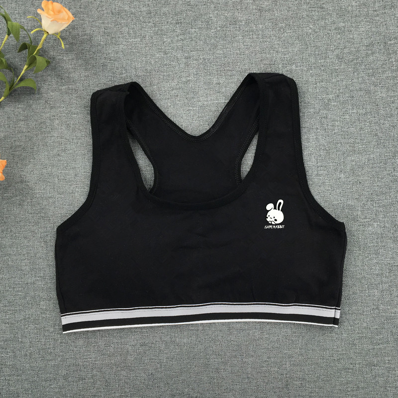 rabbit summer girls' puberty vest underwear children's chest wrap junior high school and elementary school students girls' bra small half clothes full figure