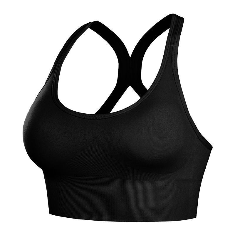 cross-border large size shockproof exercise underwear bra push up tube top wide shoulder strap i-shaped vest beauty back underwear bra details Picture