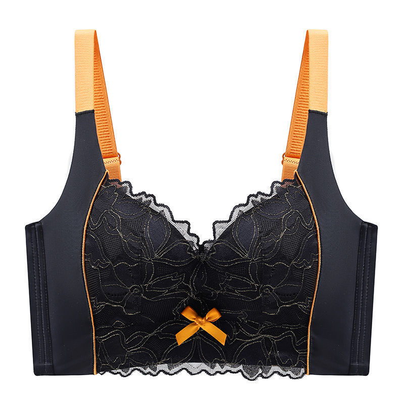 tik tok live stream hot-selling bra small breast size exaggerating bra push up push up anti-sag accessory breast push up bra lace adjustment full figure