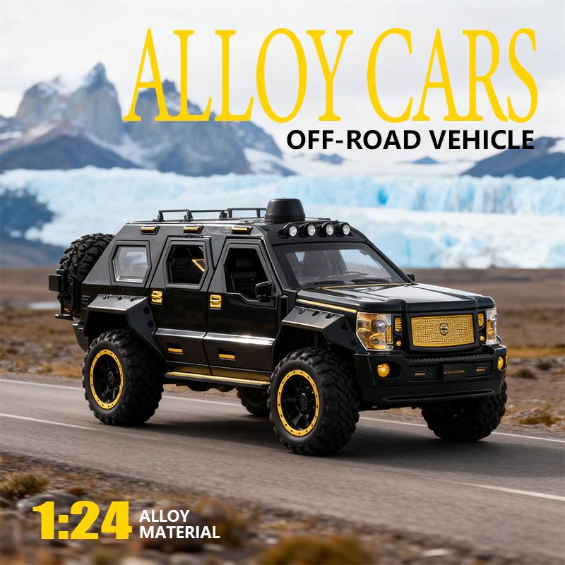 1:24正版乔治巴顿战车越野车仿真合金汽车模型男孩军事玩具车