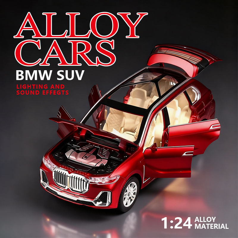 1:24 Six-door BMW X7 SUV Model Simulation alloy Toy Car Children's Collection Edition Application Scenario