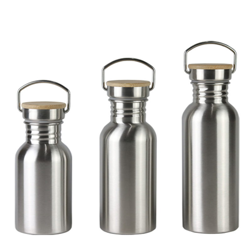 spot portable hot sale wholesale cross-border american large mouth sports kettle single layer stainless steel outdoor drinking glass cycling kettle Item Picture