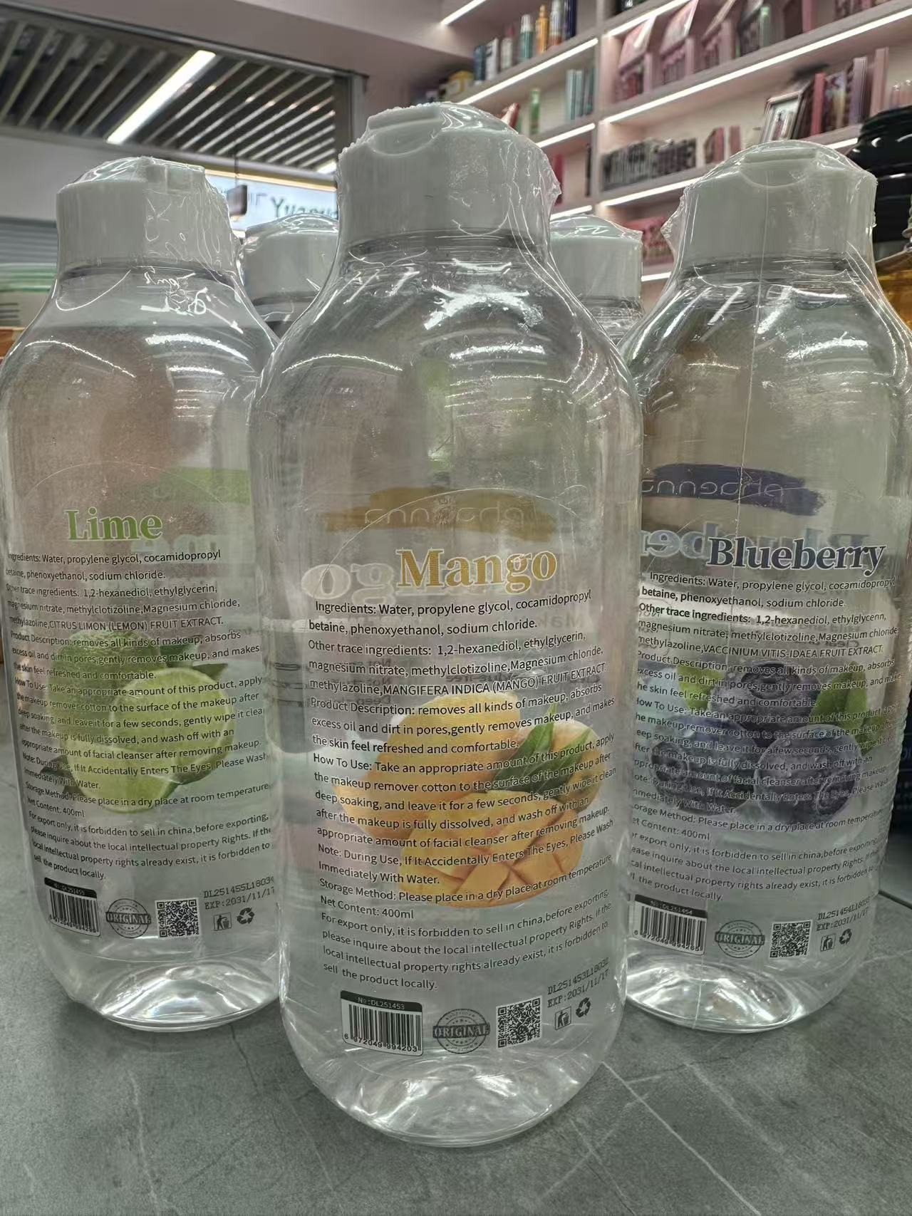 2025外贸新款400ML蜜桃清洁卸妆水Peach Makeup Remover Water详情2
