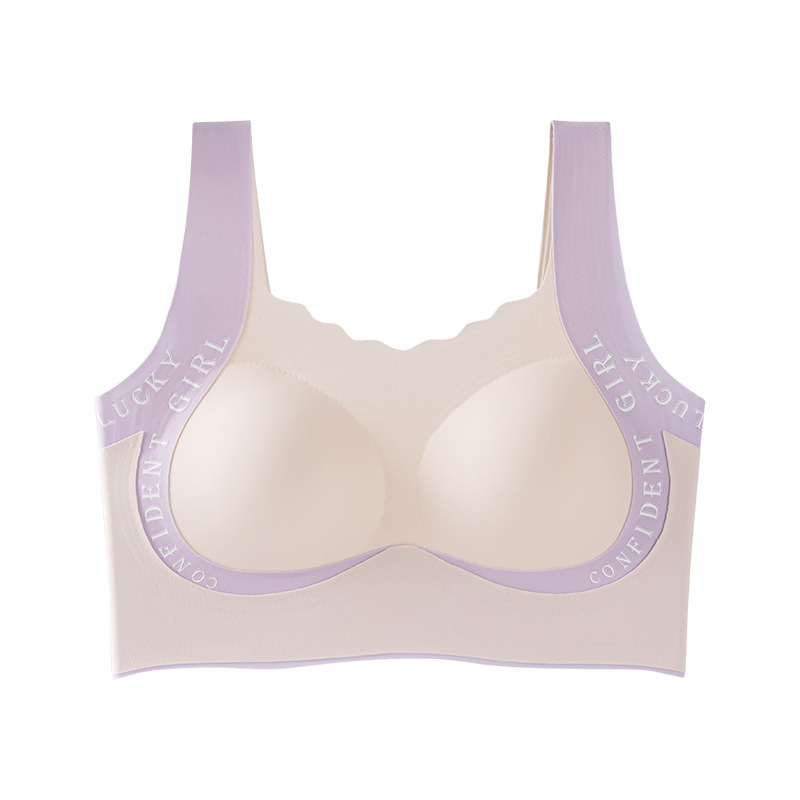 development period girl's underwear junior and middle school students 12-18 years old student sports bra seamless class a antibacterial girl vest details Picture