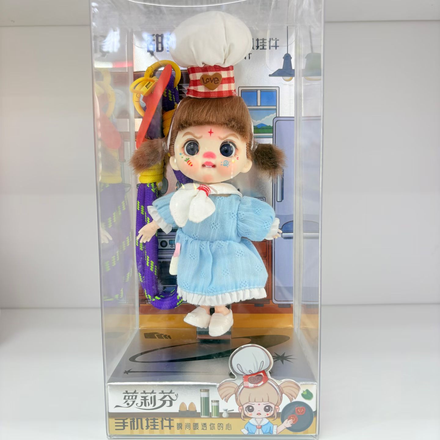 热卖款萝莉芬手机挂链娃娃公仔摆件手脚可动高级时尚潮流可爱详情图8