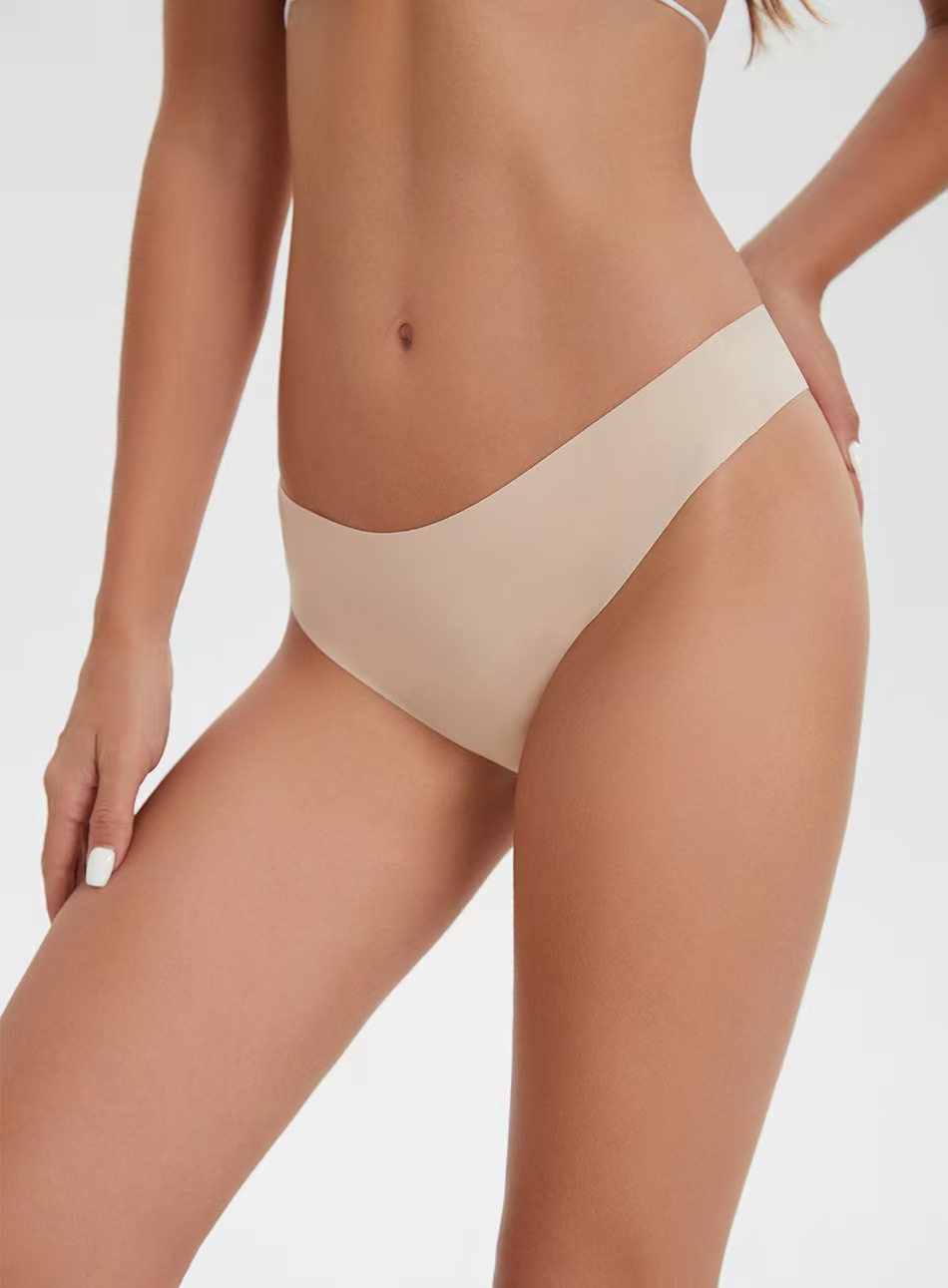 Export to Europe, America and Africa, stock and in stock. Women's seamless, breathable and comfortable one-piece ice silk nude underwear. Low price, solid color, no print Specification drawing