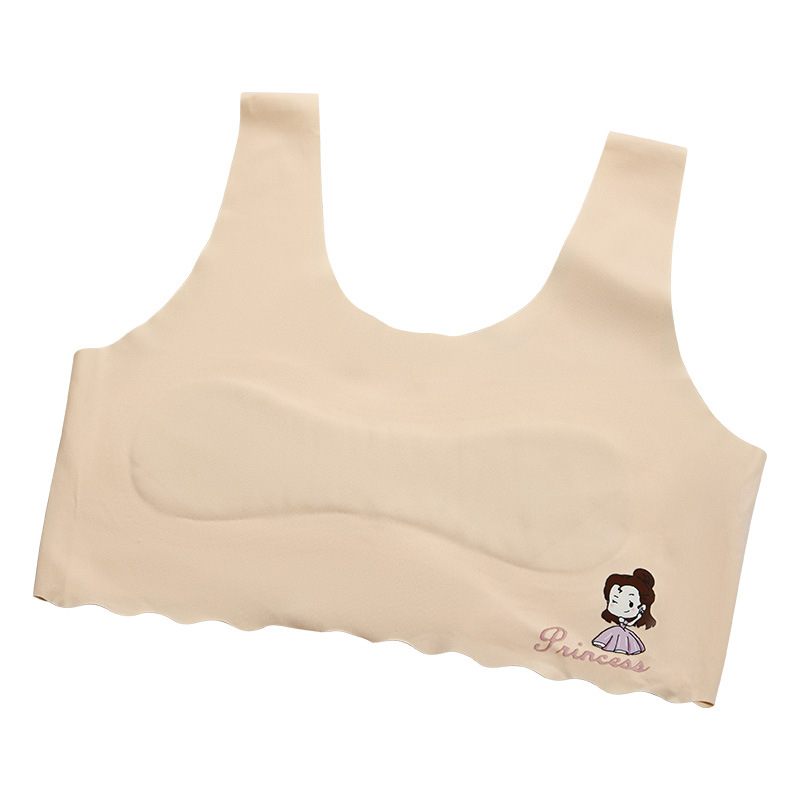 developmental girls girl's underwear 9-12 ice silk vest student children's underwear bra female summer seamless Item Picture