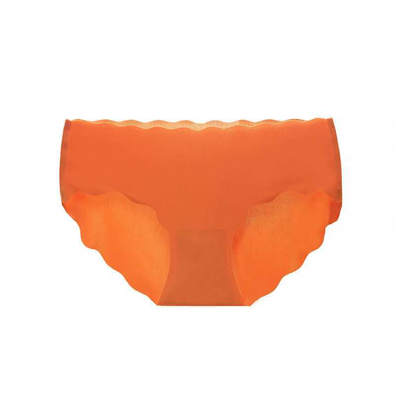 European and American women's underwear export, ice silk seamless girls' underwear, solid color breathable one-piece women's triangle pants, bottom and waistband women's three-family pants Application Scenario