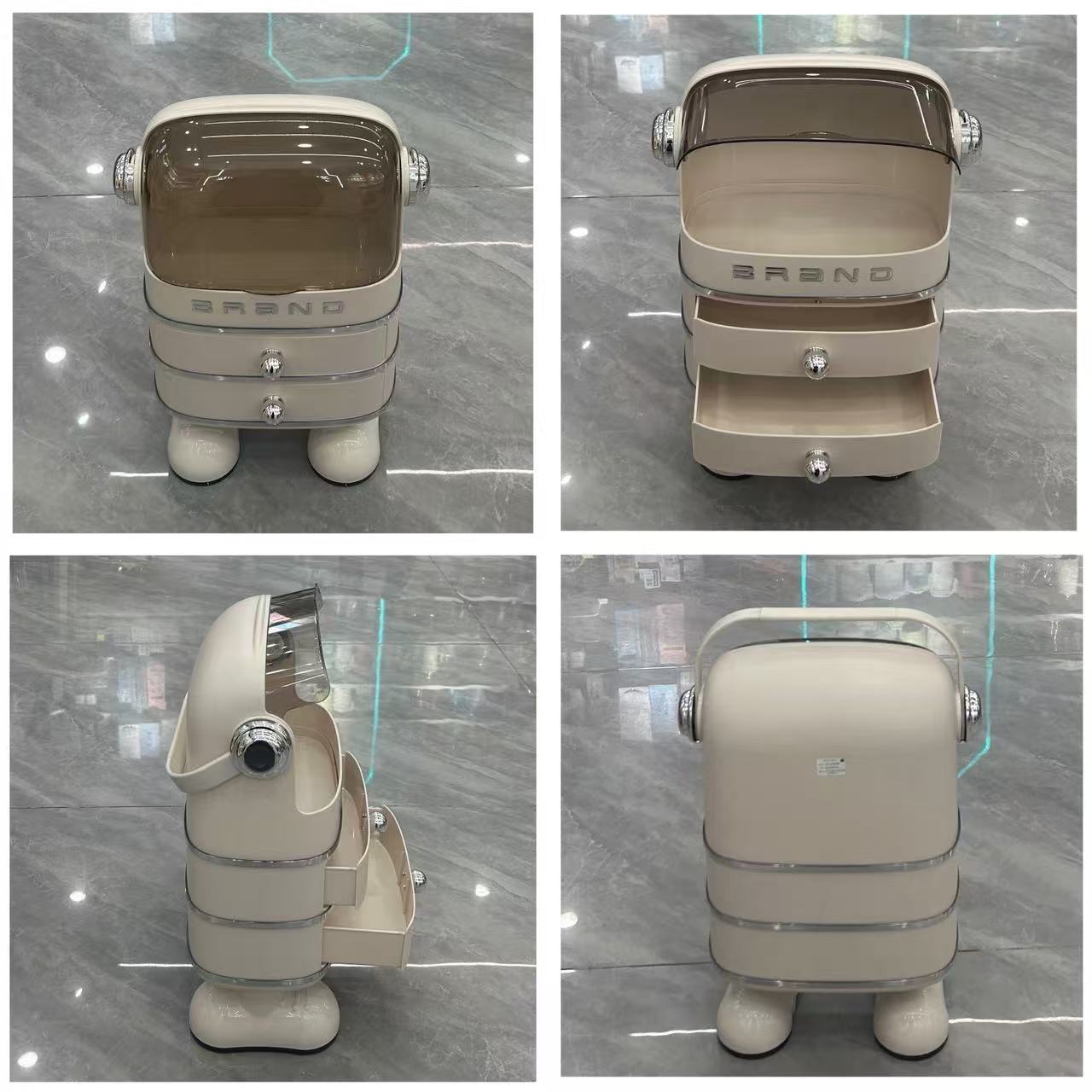 Cosmetics desktop storage box, dust-proof lipstick, large-capacity dressing table, skin care product shelf, drawer type Item Picture